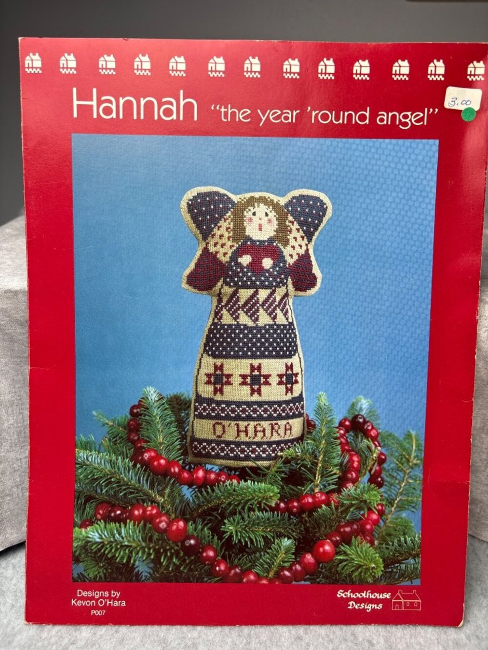 Hannah "The Year Round Angel" Cross-Stitch Pattern Book by Schoolhouse Designs